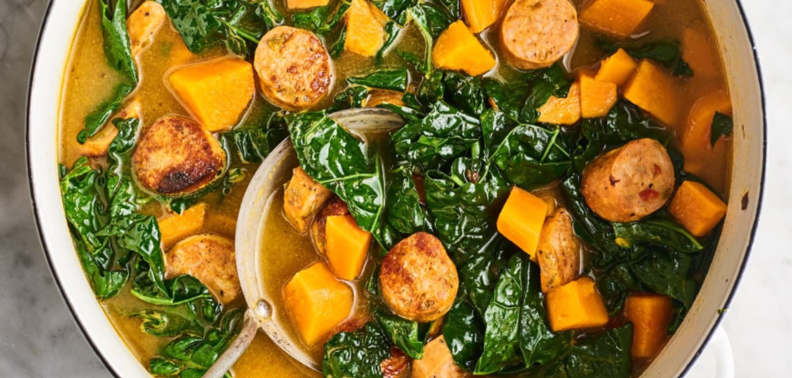 Kale and Garlic Sausage Cook With Brenda Gantt