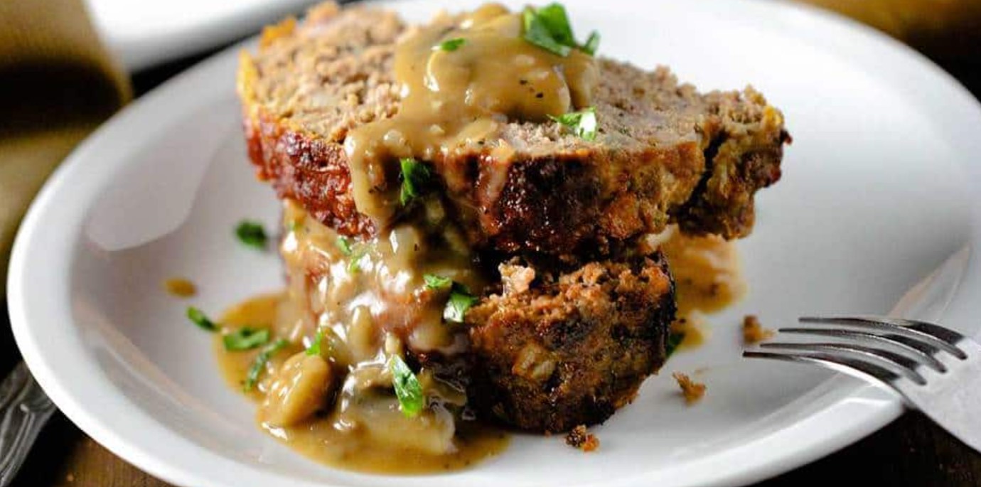old-fashioned meat loaf with gravy - Cook With Brenda Gantt