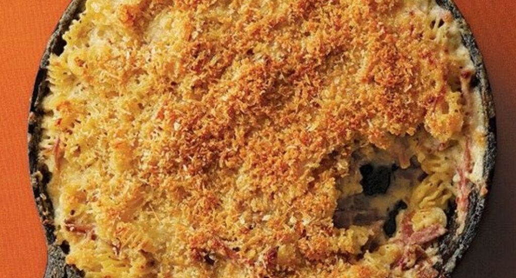 PULLEDPORK MACARONI AND CHEESE WITH CARAMELIZED ONIONS AND FOUR CHEESES Cook With Brenda Gantt