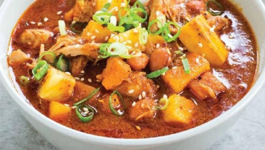 Chicken Stew with Sweet Potato, Pineapple, and Plantains Cook With