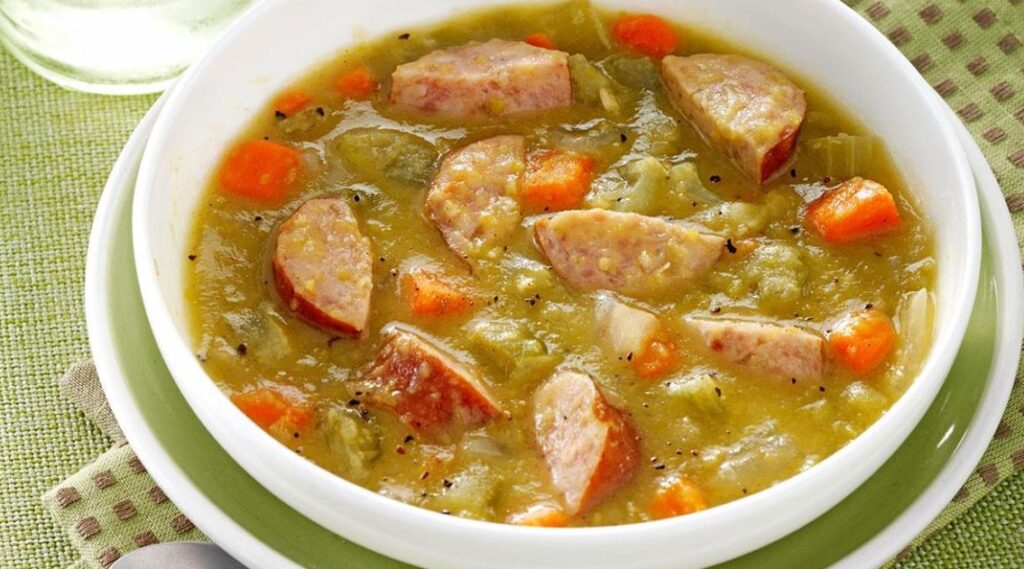 Football Sunday Split Pea And Sausage Soup Cook With Brenda Gantt