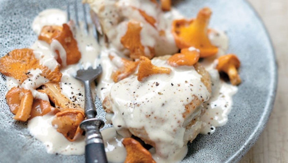 Chicken Poached and Sauteed with Chanterelles Cook With Brenda Gantt