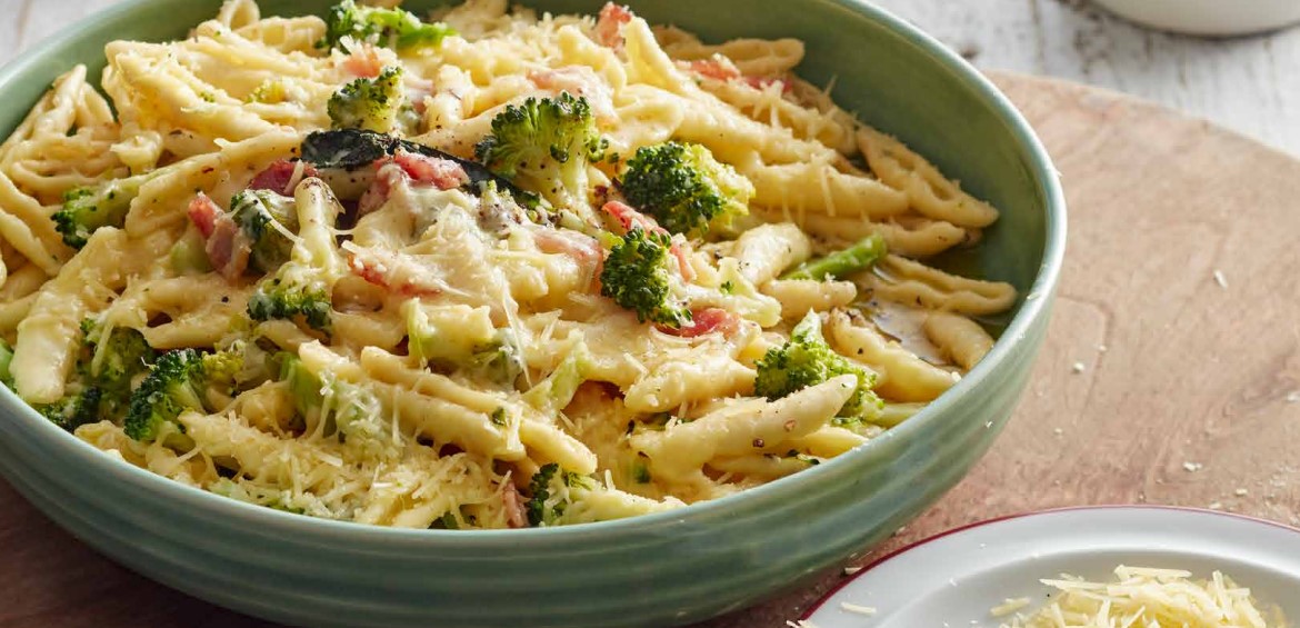 Bacon, Broccoli & Parmesan Pasta Cook With Brenda Gantt